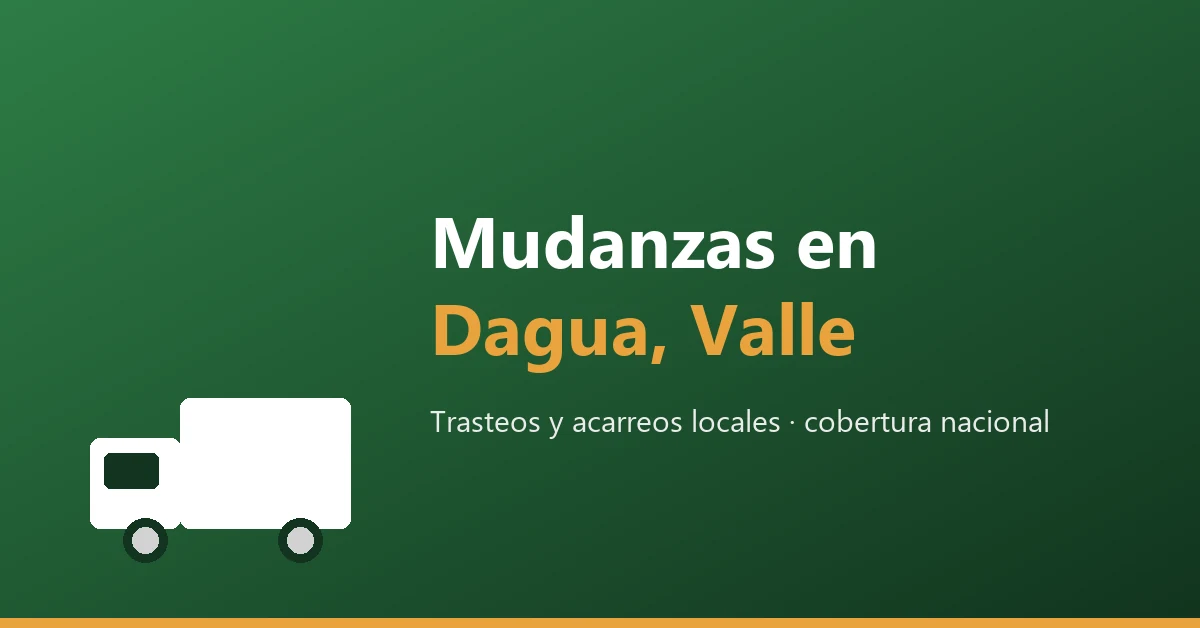 Mudanzas en Dagua, Valle del Cauca