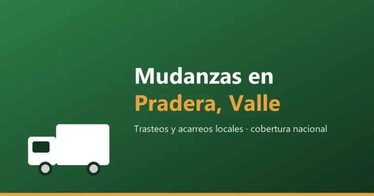 Mudanzas en Pradera, Valle del Cauca